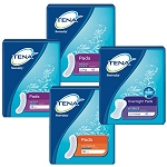 Tena Serenity Heavy Pads and Ultimate Pads and Overnight Pads